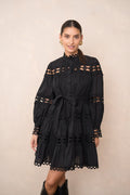 Robe chemise CHOKLATE Ellie en coton ajouré