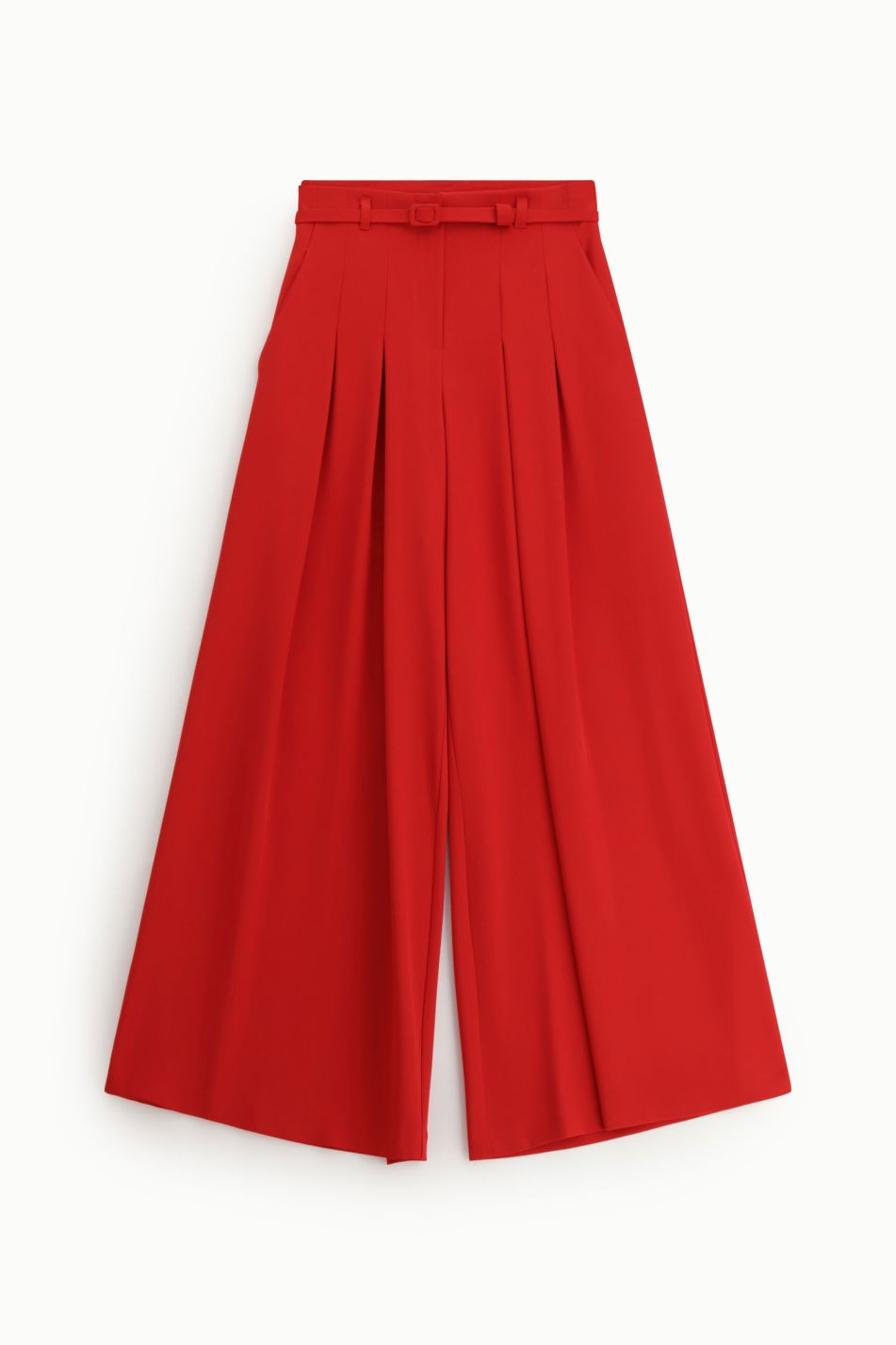 PANTALON PALAZZO LARGE TAILLE HAUTE CEINTURE