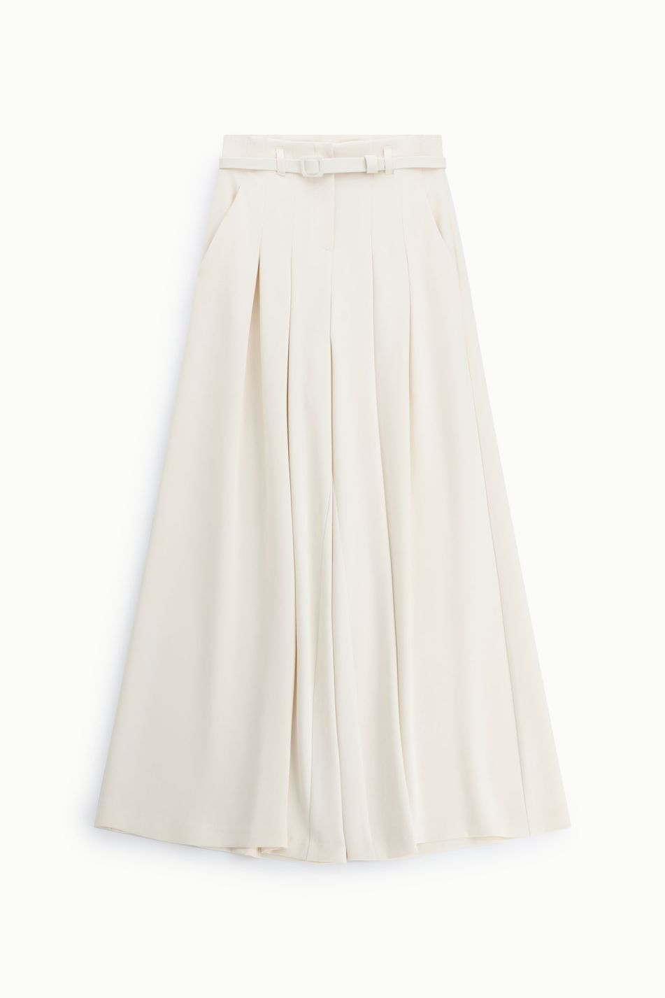 PANTALON PALAZZO LARGE TAILLE HAUTE CEINTURE
