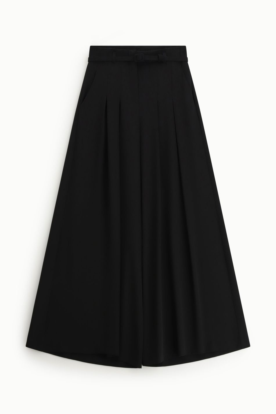 PANTALON PALAZZO LARGE TAILLE HAUTE CEINTURE