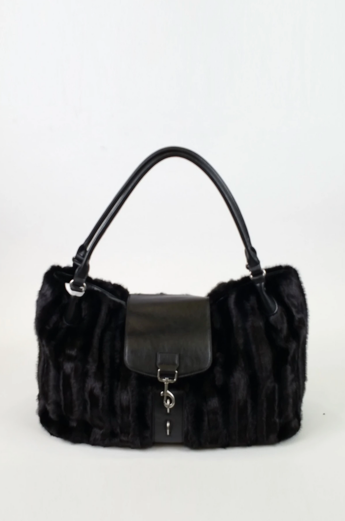 Sac à main en fausse fourrure